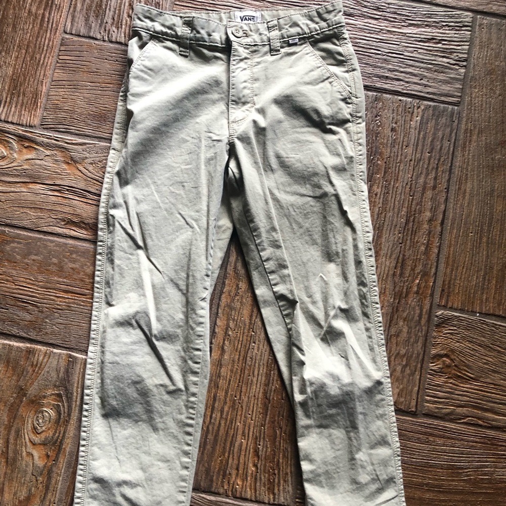 Vans Youth Size 8 Khaki Pants Straight Leg